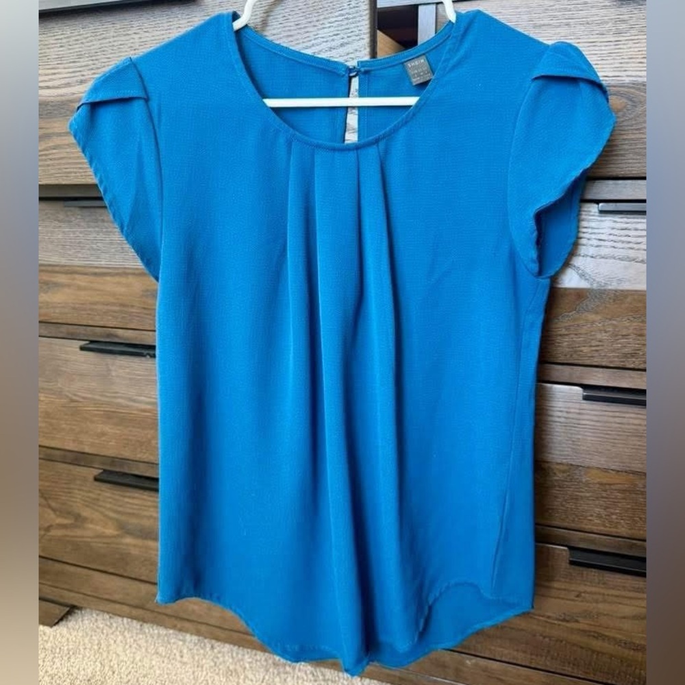 SHEIN Blouse with Pleated Front